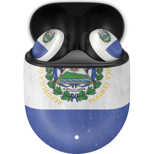 El Salvador Flag Distressed Google Pixel Buds Skin